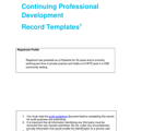 PODRB Podiatrist CPD Audit Record Exemplar thumbnail
