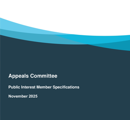 Appeals Committee Members Public Interest Booklet 2025 thumbnail