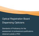 Standards of Proficiency for Dispensing Opticians General Division thumbnail