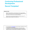 SWRB Social Worker CPD Audit Record Exemplar thumbnail