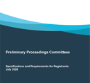 Preliminary Proceedings Committees Spec And Reqs For Registrants Booklet thumbnail