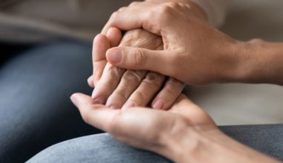 hand holding  support