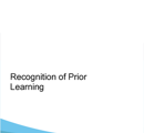 Recognition of Prior Learning Education Provider Guidance thumbnail